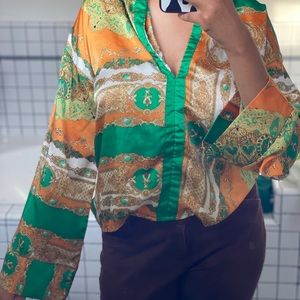 Printed Boohoo blouse